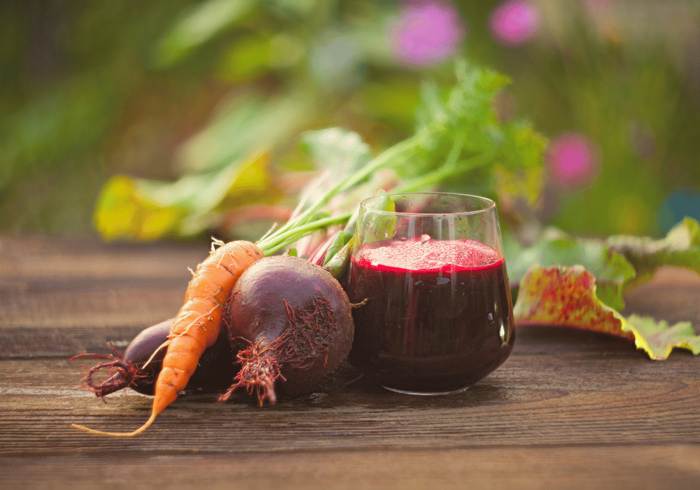 Jus de carottes et de betteraves 